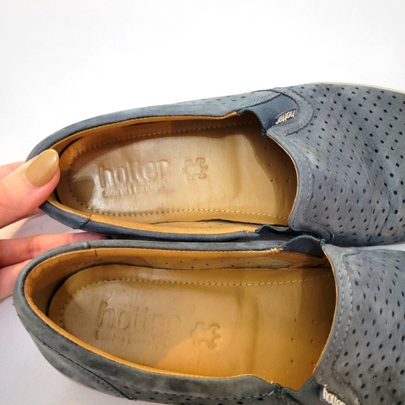 Hotter Daisy Blue Slip On Trainers Size 8 - Picture 5 of 7